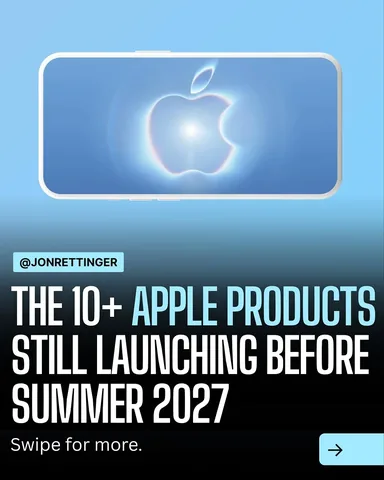 jonrettinger Instagram post about Apple product roadmap