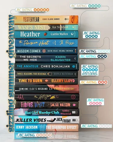 jordys.book.club Instagram post about Summer book giveaway