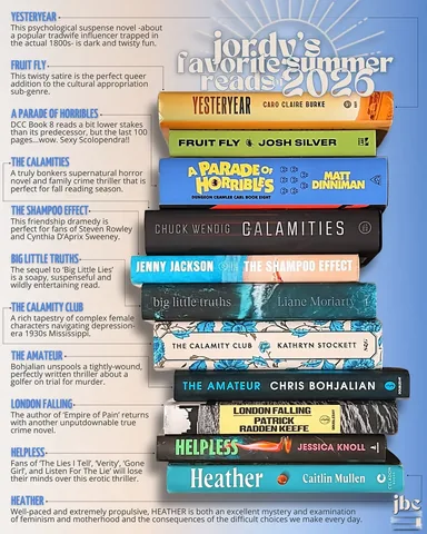 jordys.book.club Instagram post about Summer book recommendations
