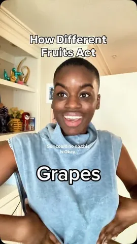 joyofodu Instagram post about Fruit personification comedy