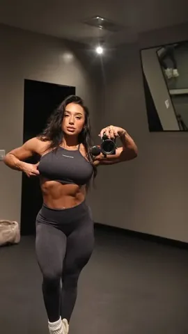 _juliarene Instagram post about Gym outfit launch