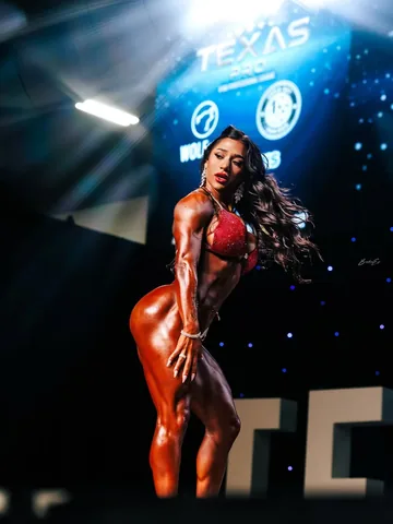 _juliarene Instagram post about Bodybuilding competition throwback