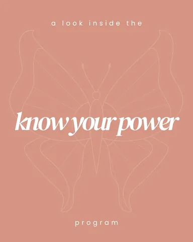 _juliarene Instagram post about Know Your Power program