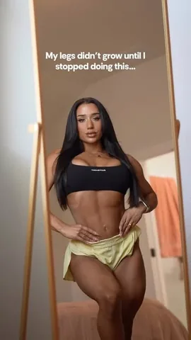 _juliarene Instagram post about Leg muscle growth
