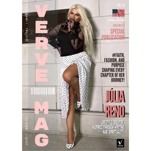 juliareno_official Instagram post about Verve Mag Internacional feature