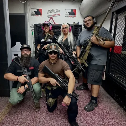 juliareno_official Instagram post about Machine Gun Experience Las Vegas