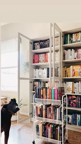juliawreads Instagram post about Home library