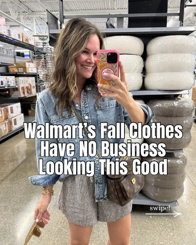 julienfranks Instagram post about Walmart fall fashion