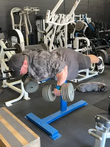 justin_shier Instagram post about Upper body training