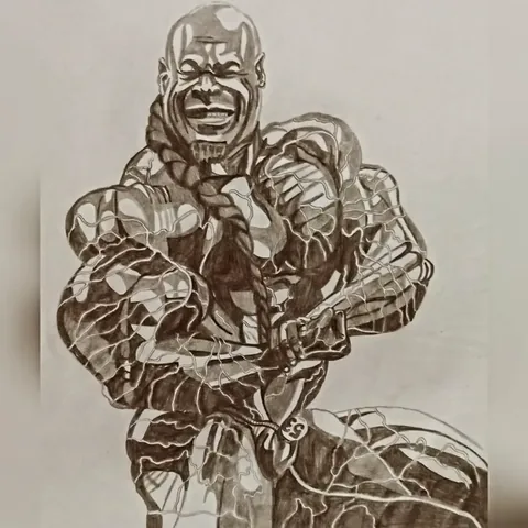 kaigreene Instagram post about Bodybuilding artwork
