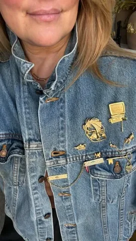 karlareed Instagram post about Vintage jacket auction preview