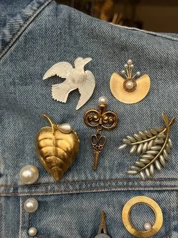 karlareed Instagram post about Vintage jacket auction
