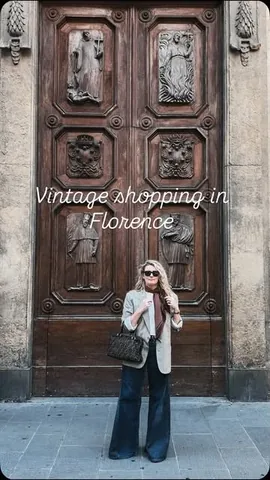 karlareed Instagram post about Florence vintage shopping