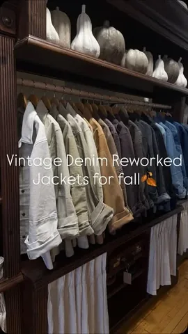 karlareed Instagram post about Vintage denim chore coats