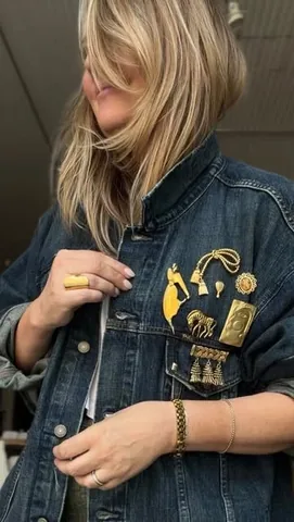 karlareed Instagram post about Vintage jacket auction preview