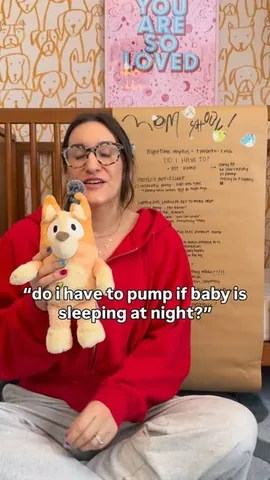 karrie_locher Instagram post about Pumping and infant sleep