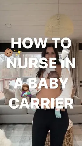 karrie_locher Instagram post about Breastfeeding in a baby carrier