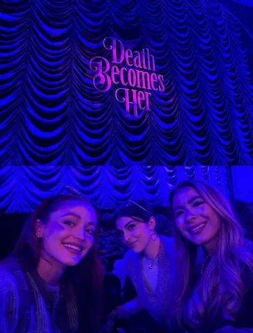 kathleenlights Instagram post about Broadway theater