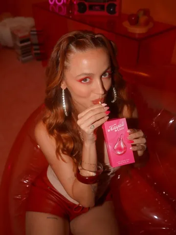 kathleenlights Instagram post about Fragrance campaign