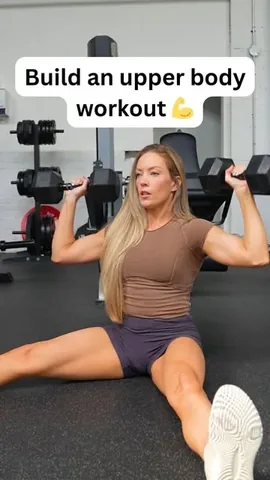 katiecrewe Instagram post about Upper body workout programming