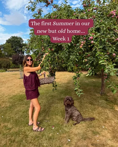 katie_ellison Instagram post about First summer in a new home
