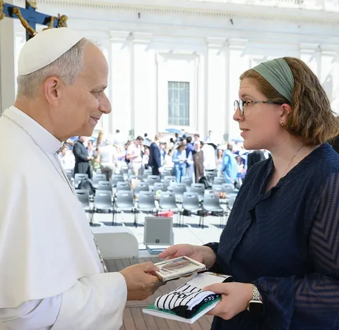 katiepmcgrady Instagram post about Meeting Pope Leo XIV