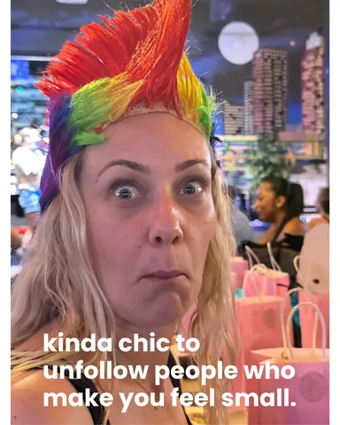 katimorton Instagram post about Imposter syndrome and social trends