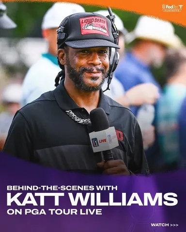 kattwilliams Instagram post about Golf broadcasting