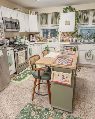 kayleens_coffee Instagram post about Cottagecore kitchen