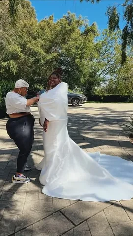kellyaugustine Instagram post about Bridal dress giveaway
