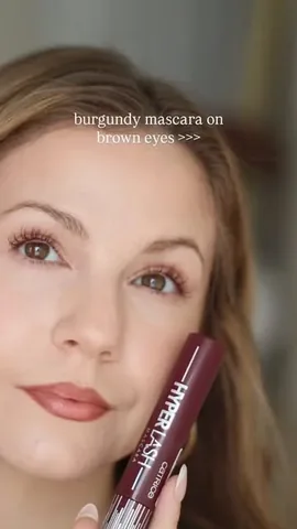 _kellygooch Instagram post about Burgundy mascara