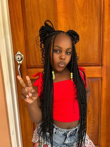 kelsgorgeous Instagram post about Children's hairstyles