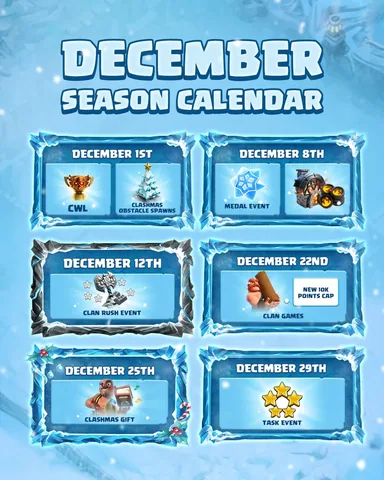 kennyjo_gaming Instagram post about Clash of Clans season calendar