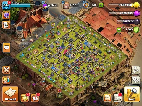 kennyjo_gaming Instagram post about Clash of Clans Town Hall 18