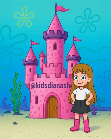 kidsdianashow Instagram post about Underwater fantasy home