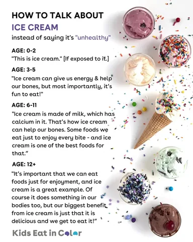 kids.eat.in.color Instagram post about Food conversations with children