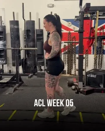 krispy_kremez Instagram post about ACL recovery
