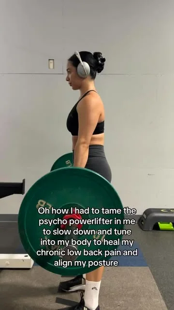 kweenkathy Instagram post about Fitness transformation after back pain