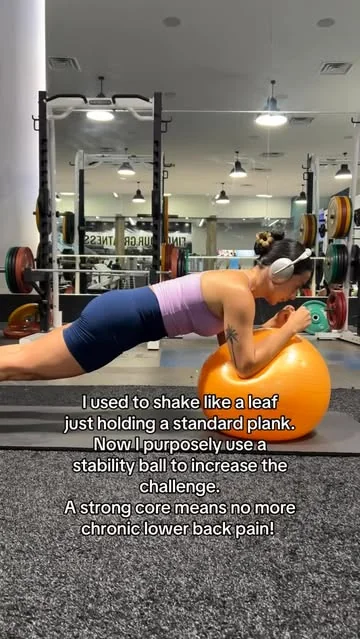 kweenkathy Instagram post about Core strengthening for back pain recovery