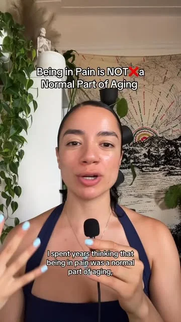 kweenkathy Instagram post about Aging and musculoskeletal pain
