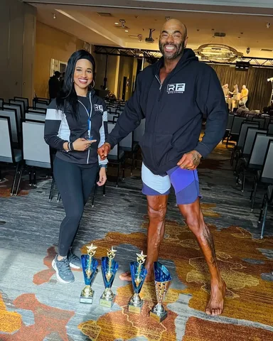 kwright_0207 Instagram post about Men’s physique competition victory
