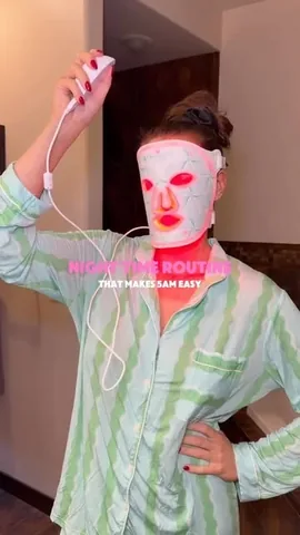 __kylienelson Instagram post about Nighttime skincare routine