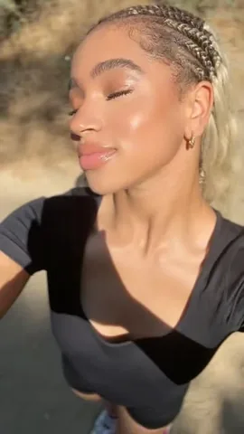 kyndallharris Instagram post about Makeup product test