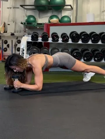 ladyfit Instagram post about Weighted core workout