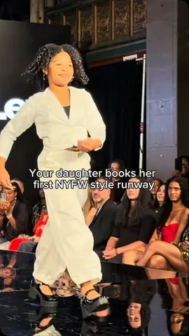 laiyaface Instagram post about First runway experience
