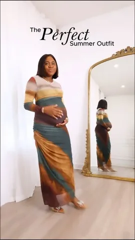 lapassionvoutee Instagram post about Maternity friendly occasion fashion