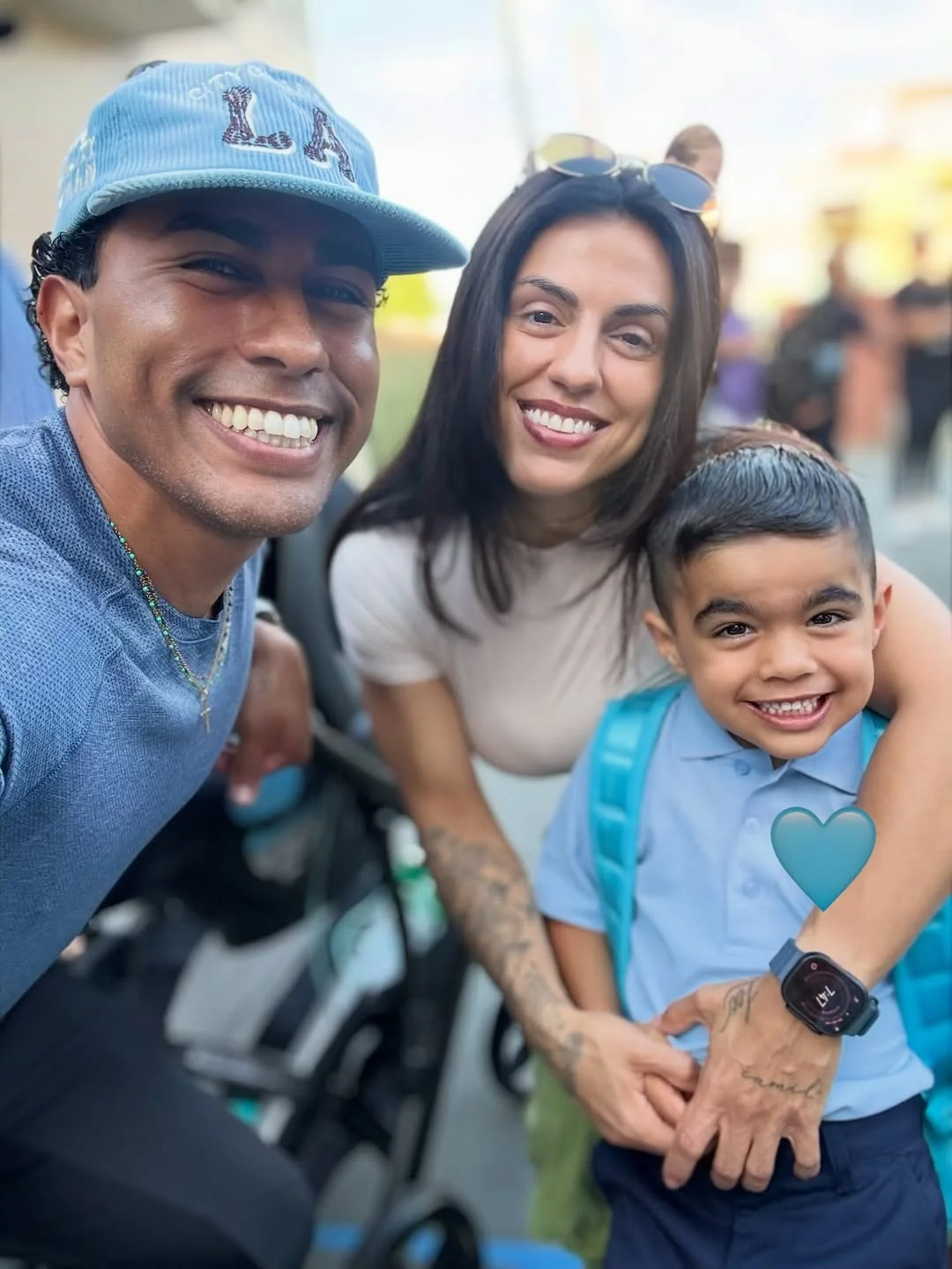 lasamsanchez Instagram post about Child's first day of school