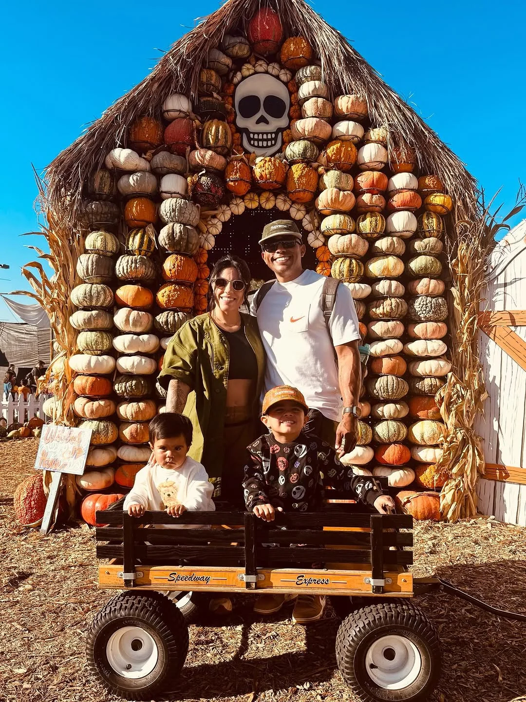 lasamsanchez Instagram post about Family Halloween tradition