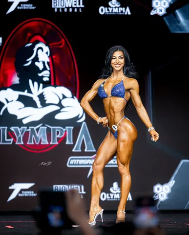 lauraliechap Instagram post about Olympia bikini pre judging