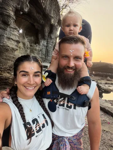 laurenfisher Instagram post about Bali fitness retreat